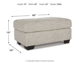 Vayda Sofa, Loveseat, Chair and Ottoman in Pebble - PKG015020