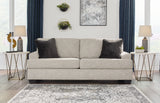 Vayda Sofa, Loveseat, Chair and Ottoman in Pebble - PKG015020