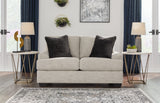 Vayda Sofa, Loveseat, Chair and Ottoman in Pebble - PKG015020