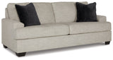 Vayda Sofa, Loveseat, Chair and Ottoman in Pebble - PKG015020