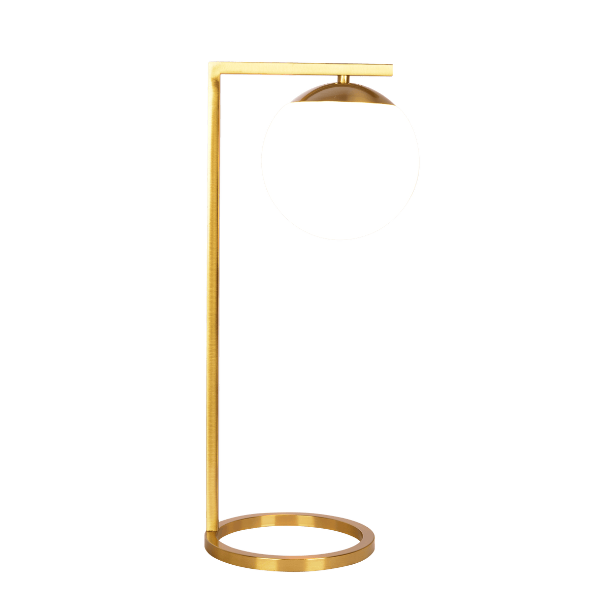 Velvet Globe Table Lamp White Opal Glass with Dimmer Switch Inline - TBL03701201