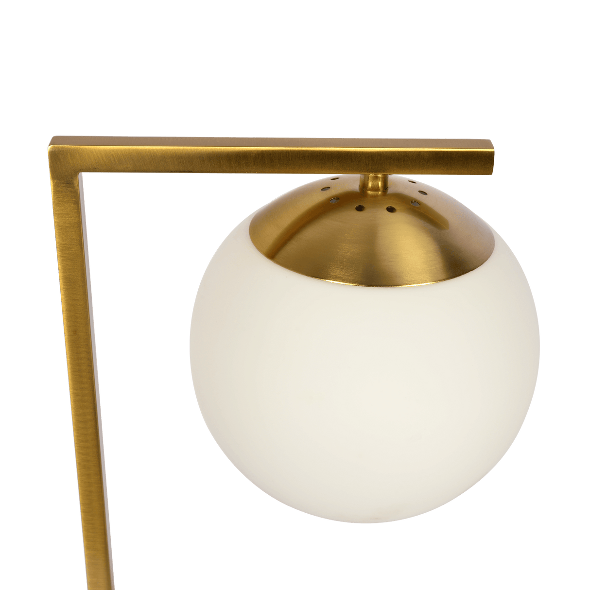 Velvet Globe Table Lamp White Opal Glass with Dimmer Switch Inline - TBL03701201