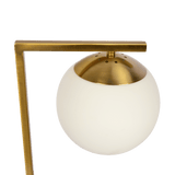 Velvet Globe Table Lamp White Opal Glass with Dimmer Switch Inline - TBL03701201