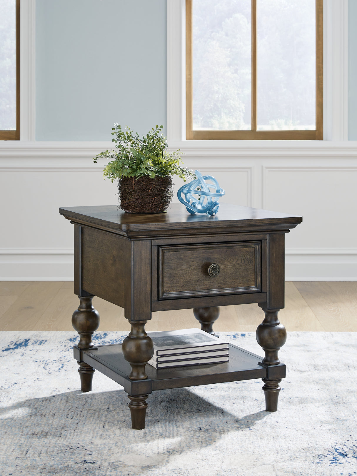 Veramond Coffee Table with 1 End Table in Dark Brown from Ashley - Luna Furniture