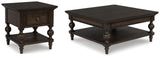 Veramond Coffee Table with 1 End Table in Dark Brown from Ashley - Luna Furniture