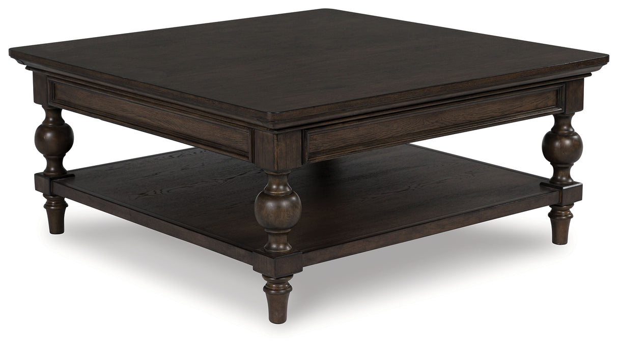 Veramond Coffee Table with 1 End Table in Dark Brown from Ashley - Luna Furniture