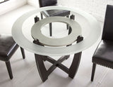 Verano 5 Piece Set(Glass Top Table & 4 Black Side Chairs) from Steve Silver - Luna Furniture