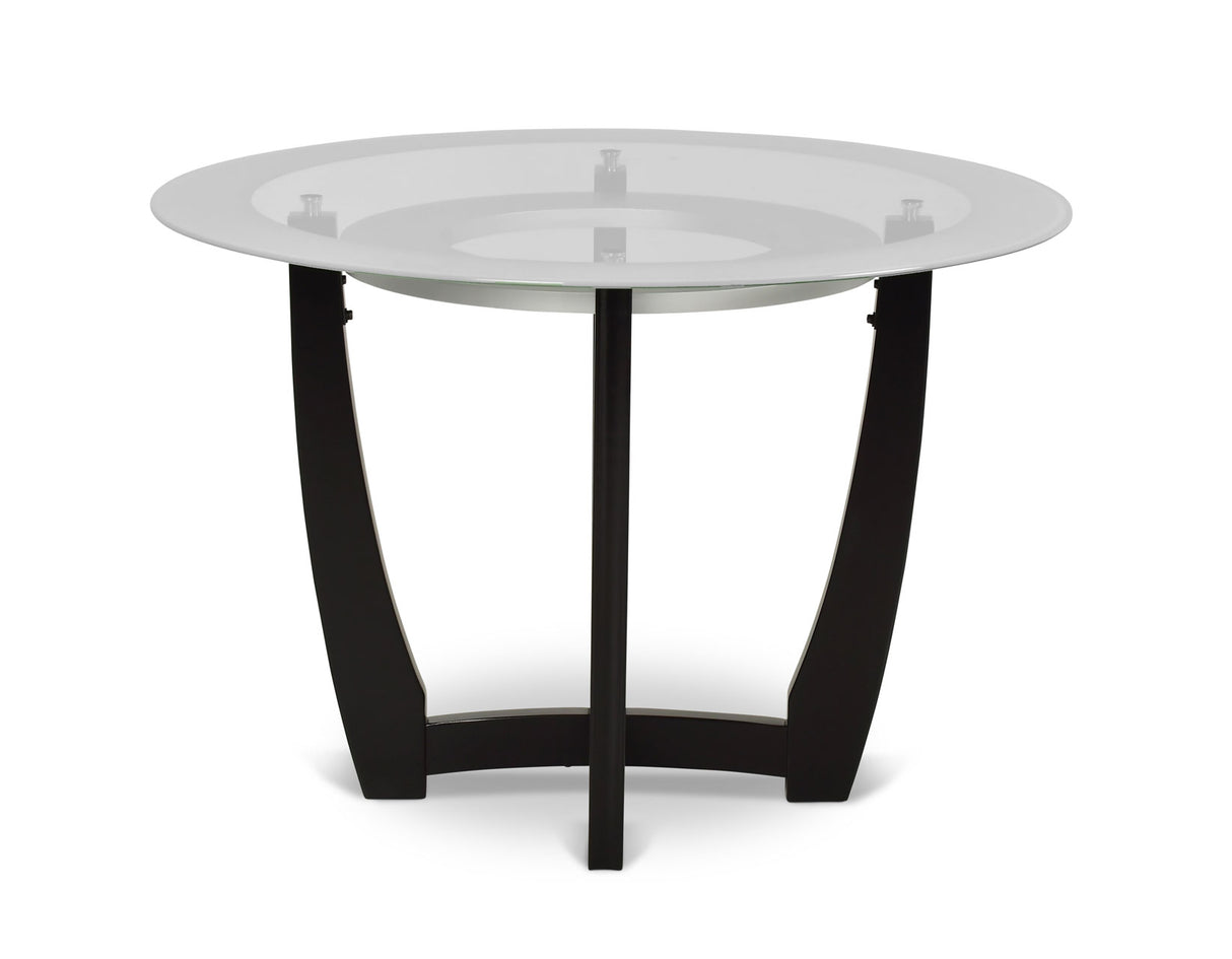 Verano 5 Piece Set(Glass Top Table & 4 Black Side Chairs) from Steve Silver - Luna Furniture