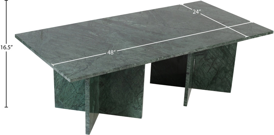 Verona Coffee Table Green from Meridian - Luna Furniture