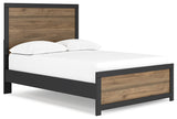 Vertani Full Panel Bed with 2 Nightstands in Black from Ashley - Luna Furniture