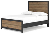 Vertani Full Panel Bed with 2 Nightstands in Black from Ashley - Luna Furniture