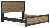 Vertani King Panel Bed with Dresser and 2 Nightstands in Black from Ashley - Luna Furniture