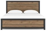 Vertani King Panel Bed with Dresser and 2 Nightstands in Black from Ashley - Luna Furniture