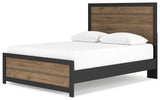 Vertani Queen Panel Bed with Dresser and Nightstand in Black from Ashley - Luna Furniture