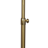 Verve Brassed Gold Floor Lamp with On/Off Switch Adjustable Led Round Base - FLL03702001