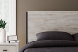 Vessalli King Panel Bed with Mirrored Dresser and 2 Nightstands in Gray from Ashley - Luna Furniture