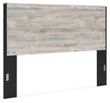 Vessalli King Panel Headboard with Mirrored Dresser in Two-tone from Ashley - Luna Furniture