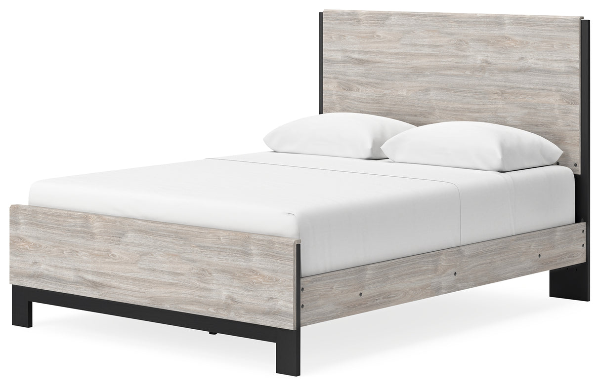 Vessalli Queen Panel Bed with Dresser in Gray - PKG016785