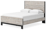 Vessalli Queen Panel Bed with Dresser in Gray - PKG016785