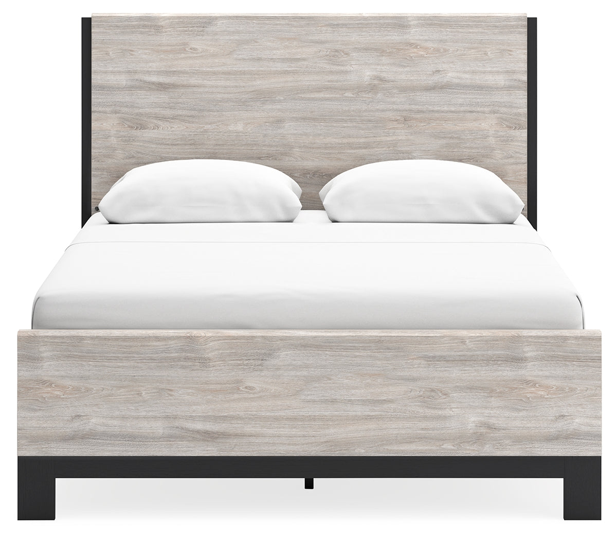 Vessalli Queen Panel Bed with Dresser in Gray - PKG016785