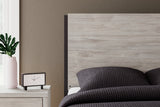 Vessalli Queen Panel Headboard with Mirrored Dresser and Nightstand in Two-tone from Ashley - Luna Furniture