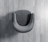 Victoria Gray Velvet Chair - VICTORIAGRAY-CHAIR - 