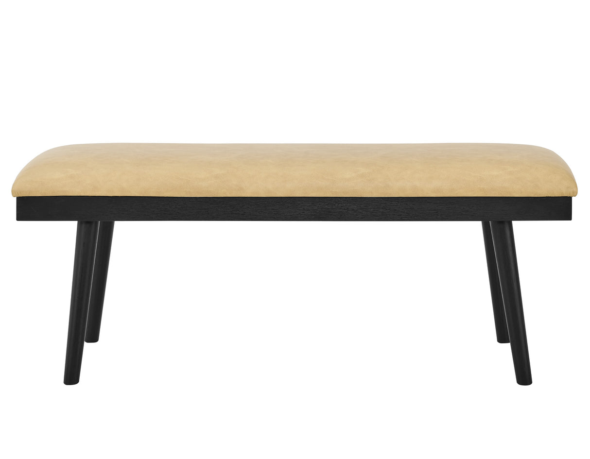 Vida 49″ Sand Vegan Leather Dining Bench - VD500KBNT