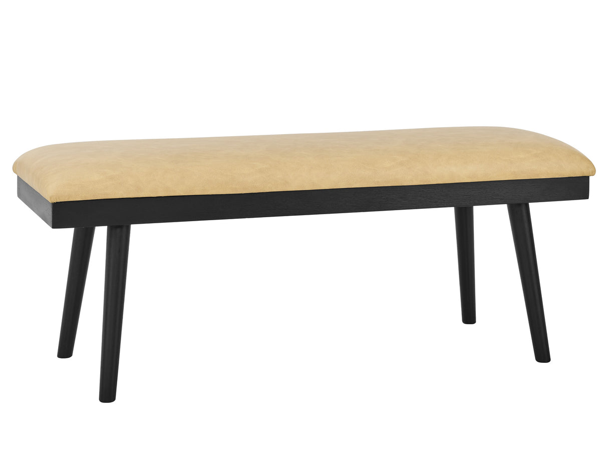 Vida 49″ Sand Vegan Leather Dining Bench - VD500KBNT