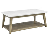 Vida Marble Top Cocktail Table w/Casters - VD300WCAS