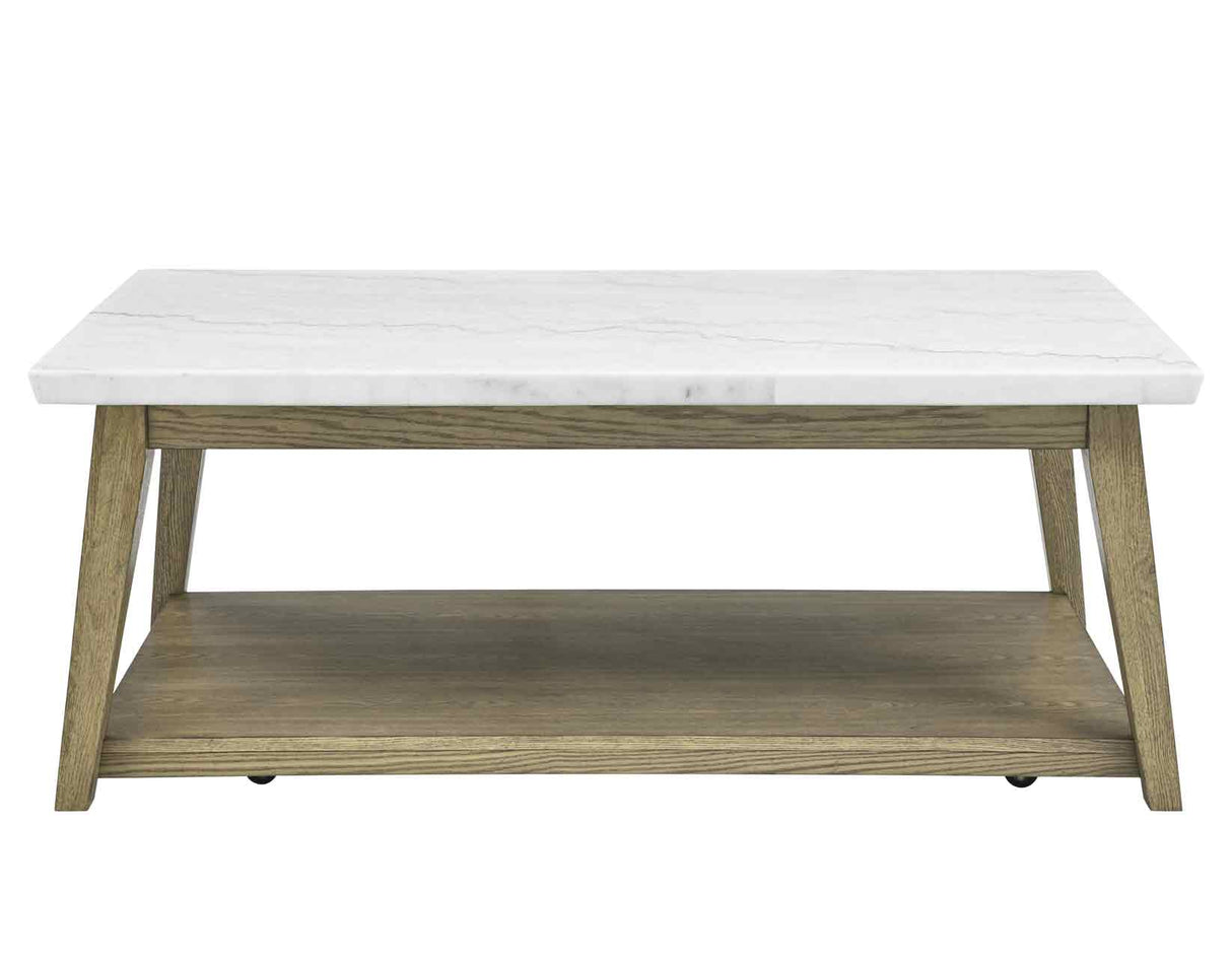 Vida Marble Top Cocktail Table w/Casters - VD300WCAS