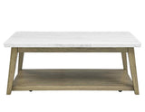 Vida Marble Top Cocktail Table w/Casters - VD300WCAS