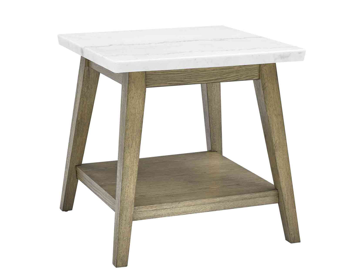 Vida Marble Top End Table - VD300WE