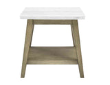 Vida Marble Top End Table - VD300WE