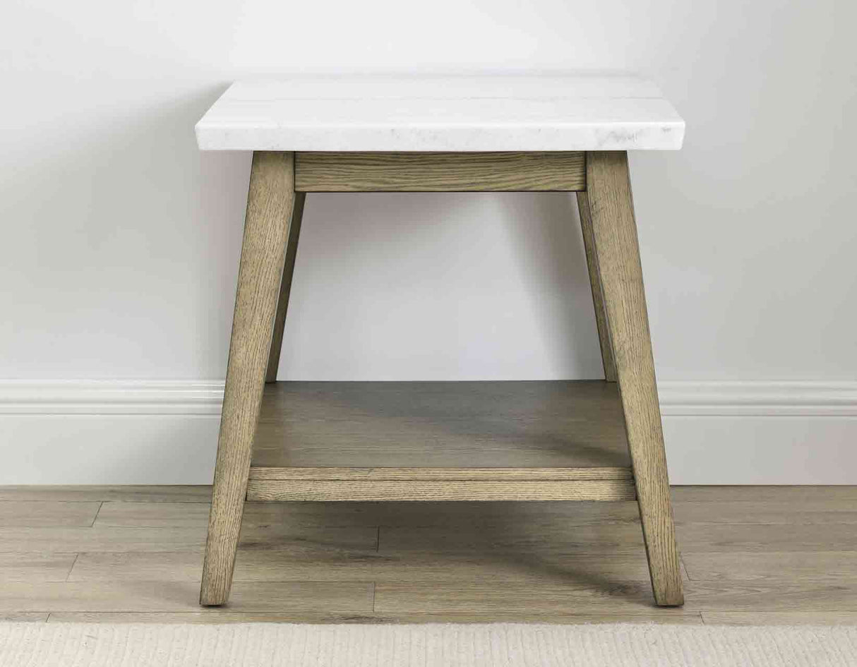 Vida Marble Top End Table - VD300WE