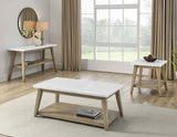 Vida Marble Top End Table - VD300WE