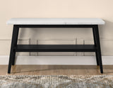 Vida Marble Top Sofa Table, Black Finish - VD300KWS