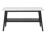 Vida Marble Top Sofa Table, Black Finish - VD300KWS