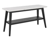 Vida Marble Top Sofa Table, Black Finish - VD300KWS