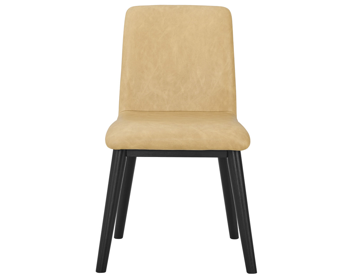 Vida Vegan Leather Side Chair, Sand - VD500KST