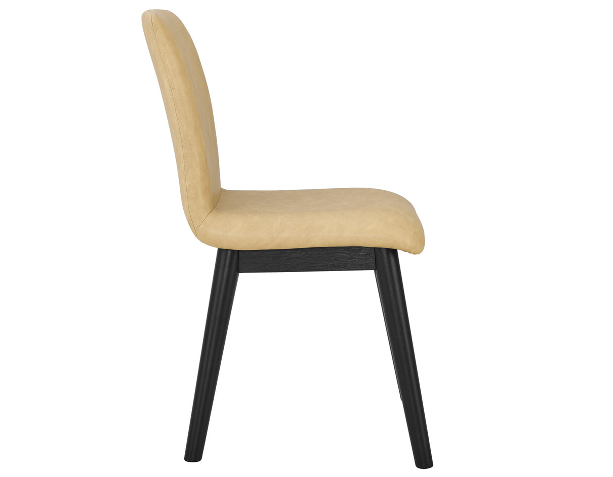 Vida Vegan Leather Side Chair, Sand - VD500KST