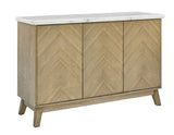 Vida White Marble Top Server from Steve Silver - Luna Furniture