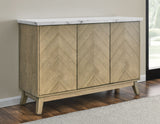 Vida White Marble Top Server from Steve Silver - Luna Furniture