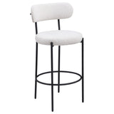 Viola Boucle Upholstered Bar Stool Cream (Set of 2) from Coaster - Luna Furniture