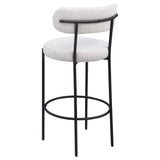 Viola Boucle Upholstered Bar Stool Cream (Set of 2) from Coaster - Luna Furniture