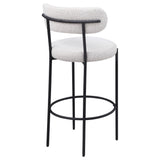 Viola Boucle Upholstered Bar Stool Cream (Set of 2) from Coaster - Luna Furniture