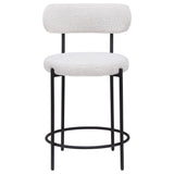 Viola Boucle Upholstered Counter Stool Cream (Set of 2) from Coaster - Luna Furniture