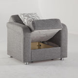 Vision Armchair (Diego Gray) 2 Pieces - 10-VIS-6227D-01-0