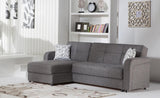 Vision Diego Gray Ottoman from Bellona - Luna Furniture