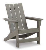 Visola Outdoor Adirondack Chair and End Table in Gray - PKG012915