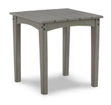 Visola Outdoor Chair with End Table in Gray - PKG011418